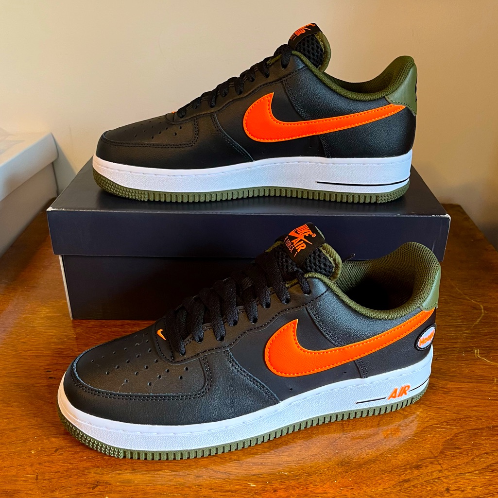 Nike Women's Air Force 1 Low Black Orange